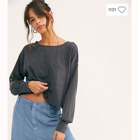 Free People Tops - Free People cropped long sleeve
